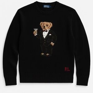 Copy Polo Ralph Lauren Martini Bear Wool Sweater